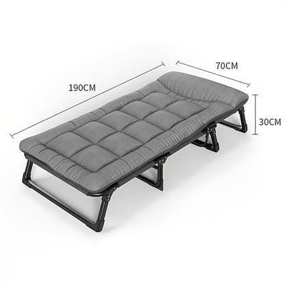 New Heavy-Duty Portable Folding Adult Camping Bed with a Lightweight And Sturdy Frame, Suitable for Camping, Fishing, Home, Office, Travel, Picnicking (Grey), Family Bed, Compact Design, Large Capacity