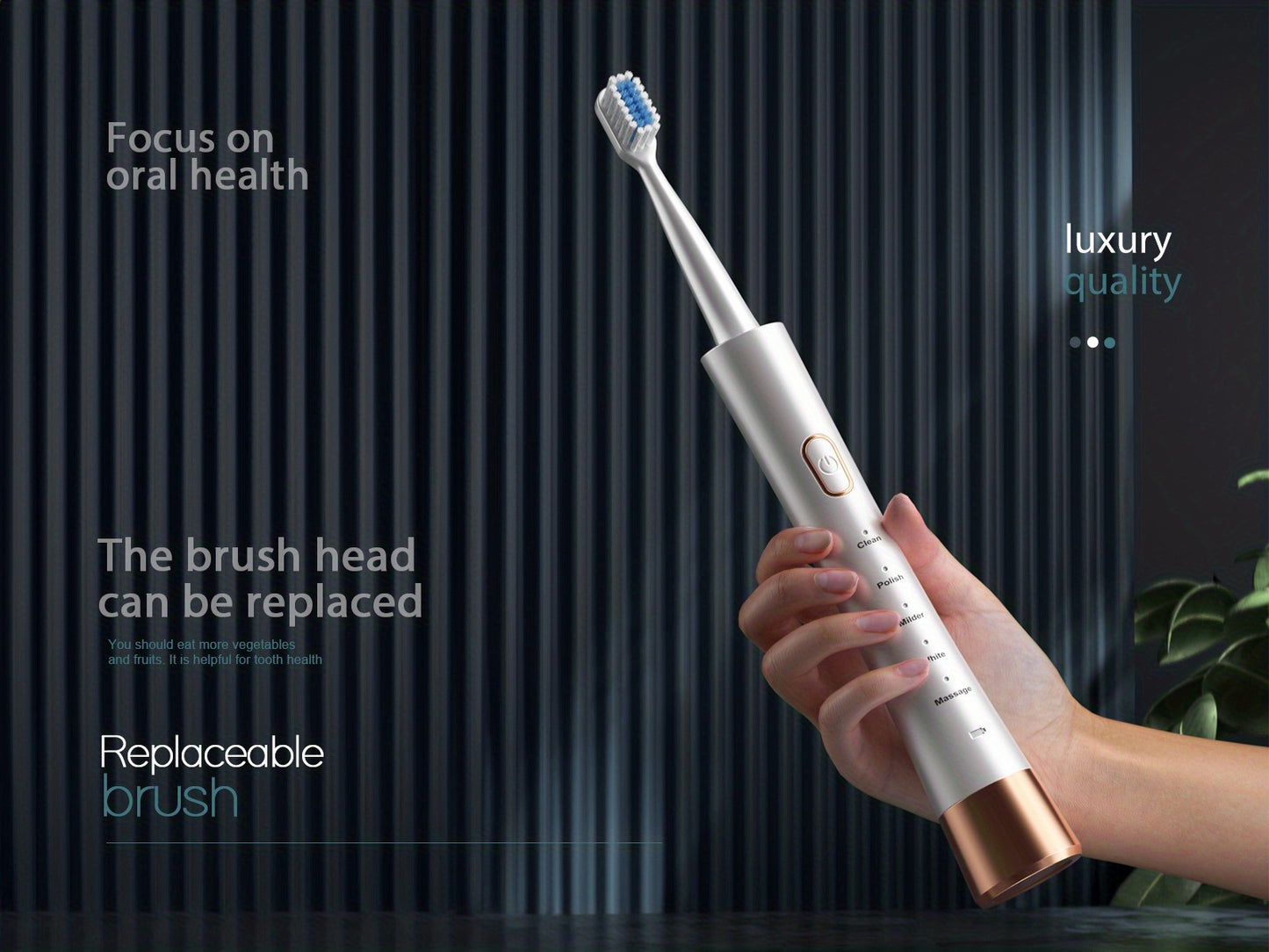 Sonic Electric Toothbrush - High Power Rechargeable Toothbrushes, 5 Adjustable Modes Father'S Day, Mother'S Day Gift