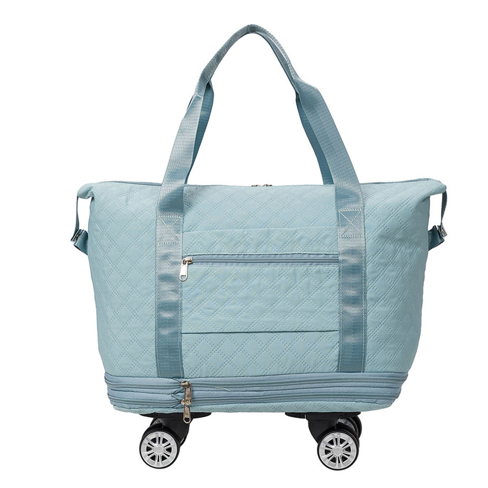 Travel Bag, Multifunctional Luggage Bag, Expandable Luggage Suitcase, Carry on Bag, Rolling Duffle Bag with Detachable Wheels, Travel Essentials Bag, Large Capacity with Zipper Closure, Ideal for Fitness, Yoga, and Everyday