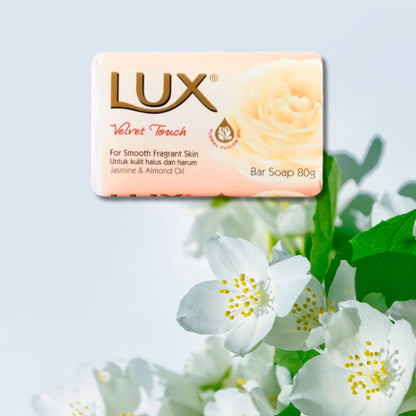 Lux Soap Bars Beauty Soap Collection - 5 Soap Bars (Soft Touch, Magical Spell, Bright Impress, Aqua Sparkle & Velvet Touch) 80g each