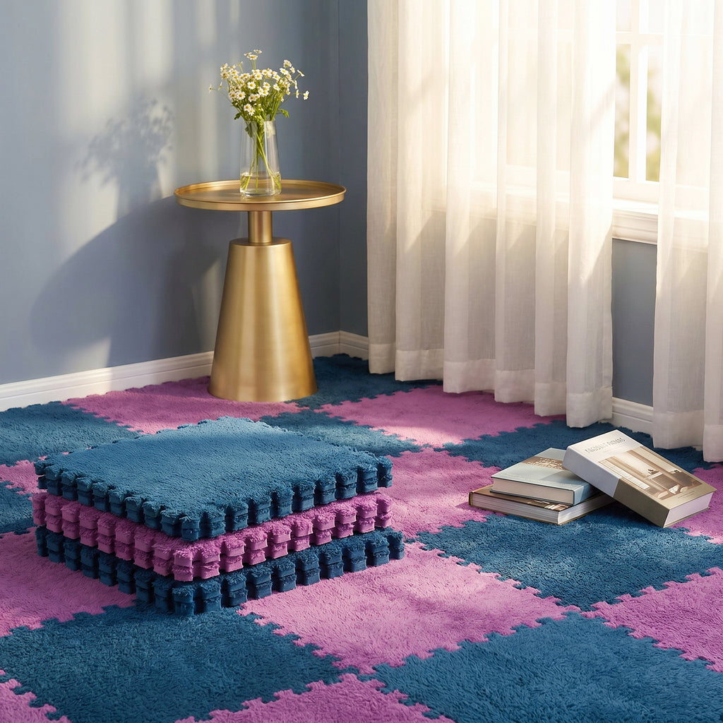 Plush Interlocking Carpet Tiles – 30cm EVA Foam Multipacks