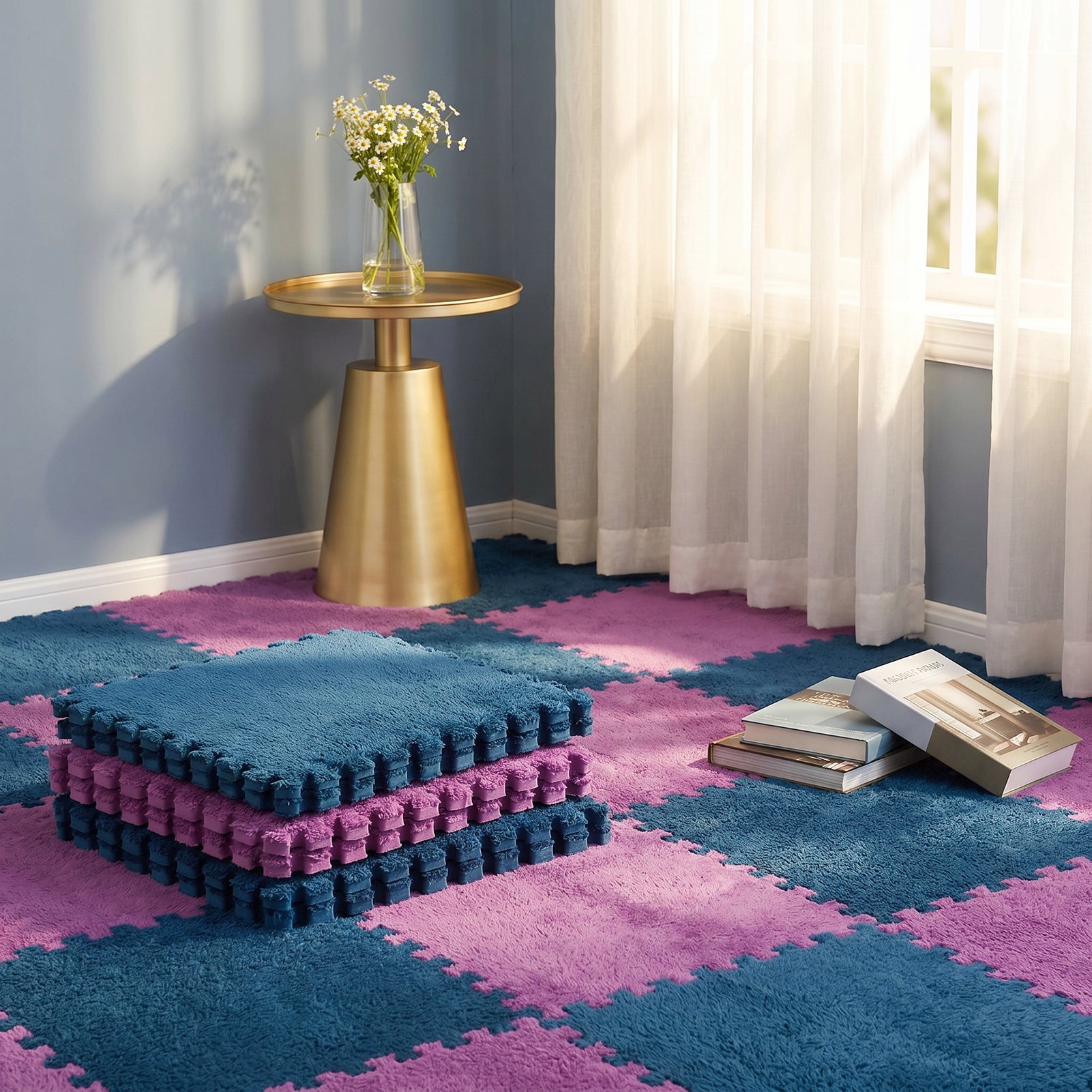 Plush Interlocking Carpet Tiles – 30cm EVA Foam Multipacks