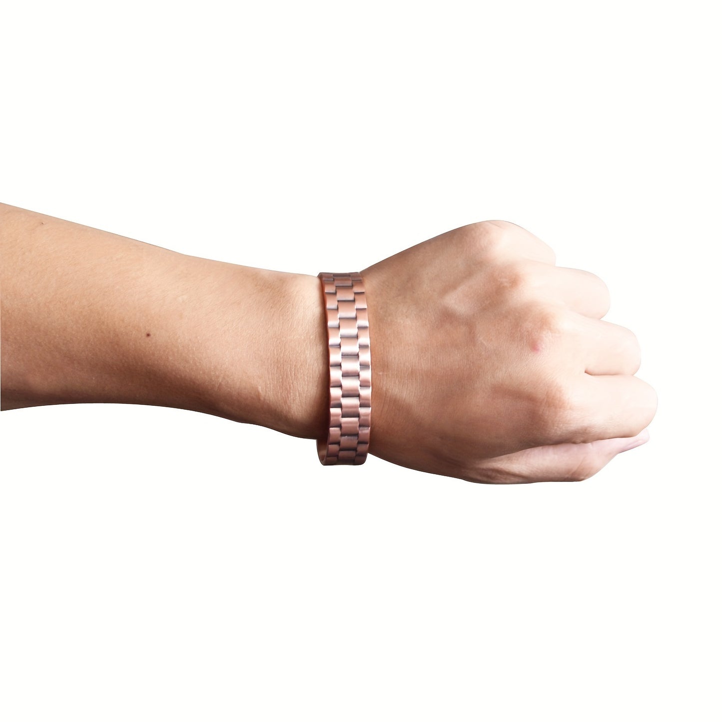 Ultra Strength Magnetic Copper Bangle Bangle Bracelet for Men, Men's Copper Bangle Bangle Bracelet for Husband,Grid Design Adjustable 99.99% Pure Copper Magnetic Cuff Bangle Brazaletes Jewelry Gift for Valentine's Day