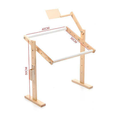 Adjustable Cross Stitch Frame Wooden Embroidery Frame 30 X 40 X 50 cm 360 Degree Swivel Height And Angle Adjustable Suitable For Needlework And Embroidery