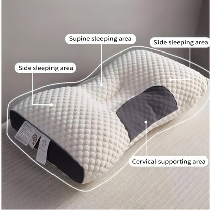 2 PCS Soft Neck Pillows Ergonomic, Detachable High-quality Pillow Core For Comfortable Sleep, Promotes Deep Sleep, Neck Pillow Suitable For Sleeping, Travel, Office Use