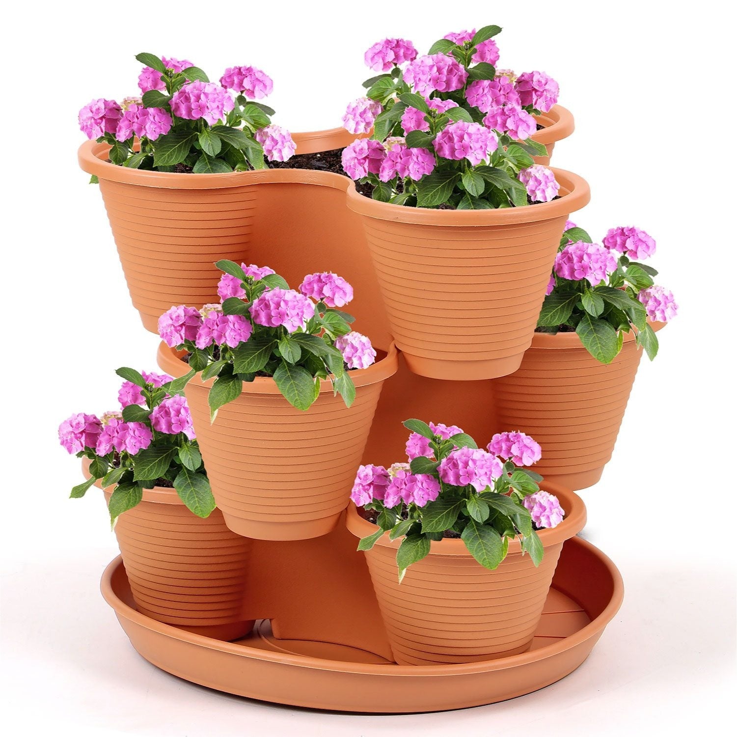 three-tier tower planter – product view 1