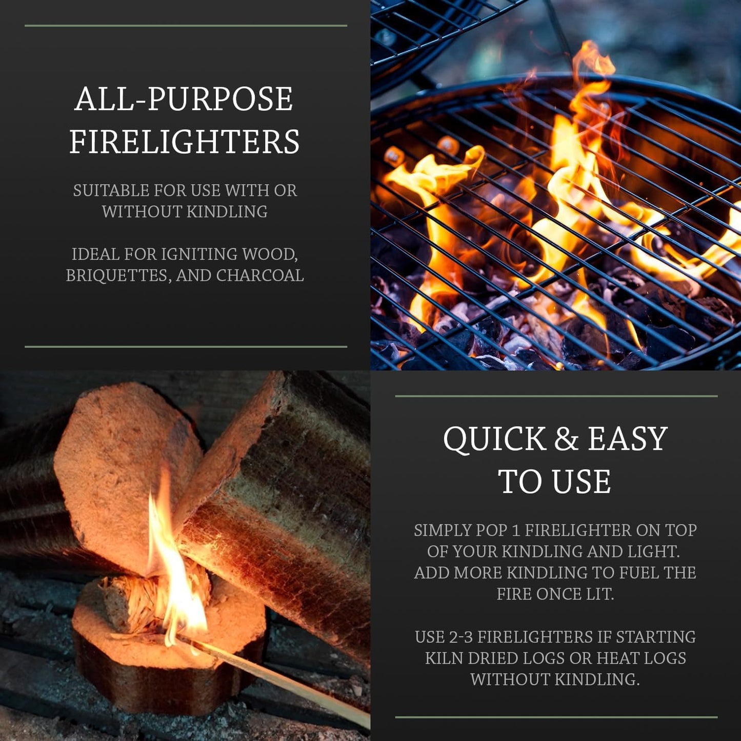 Box of 36 Wood Wool Firelighters Log Barn Natural Firelighters Fire Lighters for Wood Burners, Pizza Ovens & Open Fires. BBQ Lighters, Fire Starters for Log Burners – Genuine Log Barn Fire Wood & Eco Firelighters