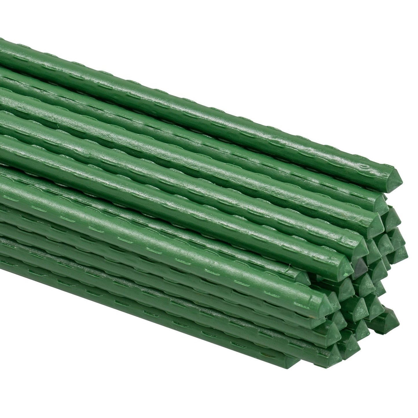 Woodside Garden Plant Stakes – PE Coated Steel Support Poles for Flowers, Veg & Climbing Plants, Outdoor Plant Support Set