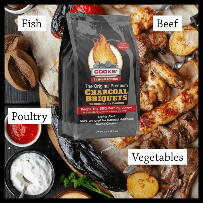 Charcoal Briquettes 7.2kg | Log Barn Cooks Premium BBQ Fuel – Long-Lasting High Heat for Barbecue, Smoker, Kamado & Fire Pit | 2 x 3.6kg Bags