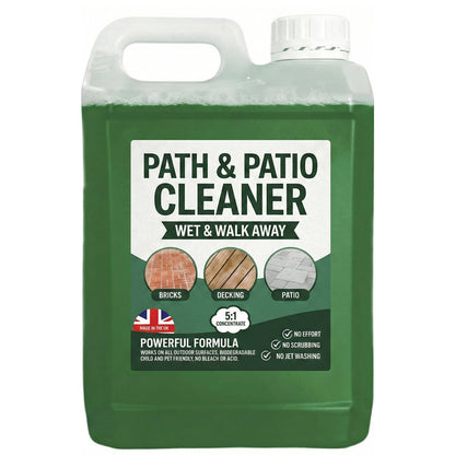 Green Outdoor Path & Patio Cleaning Fluid Stain Removing Solution For Driveways & Paths (2.5 Litre)