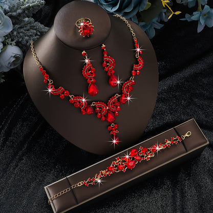 Middle Eastern Hot Selling Exaggerated Necklace Earrings Jewelry Set Fashionable Vintage Luxury Wedding Accessories