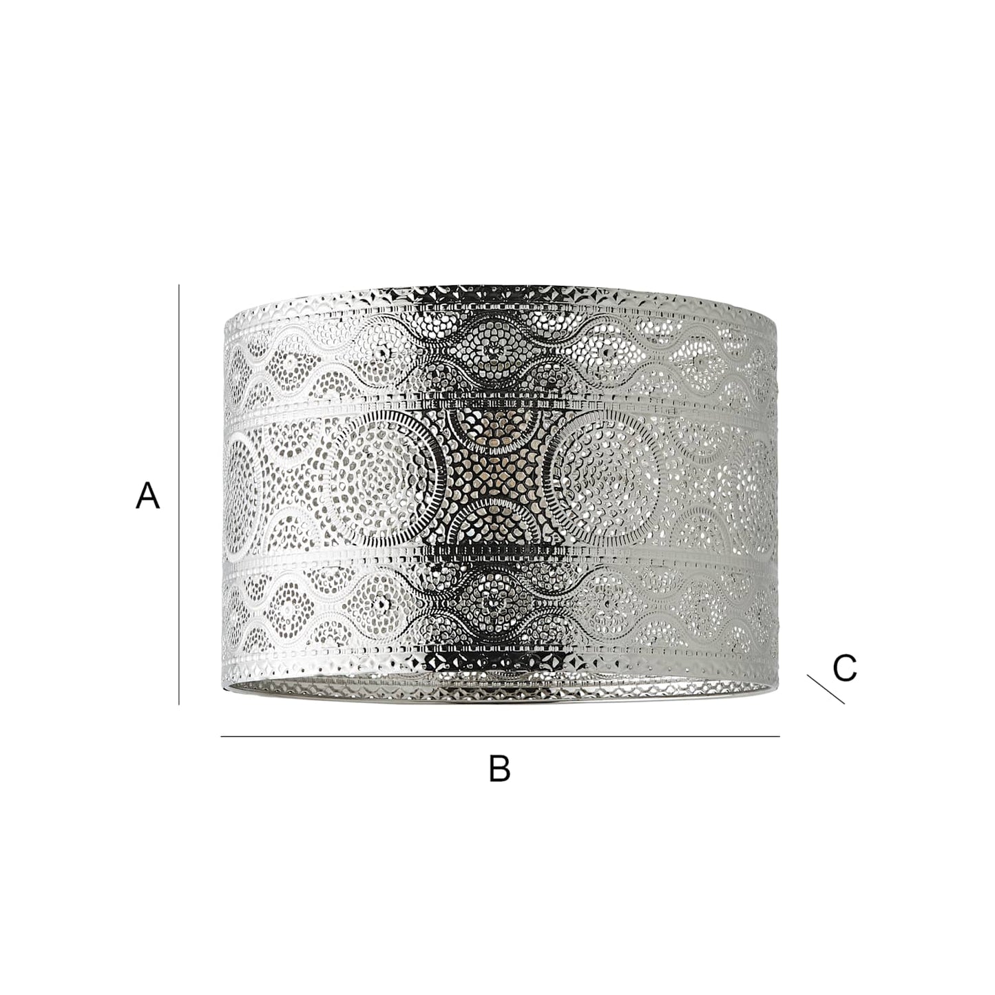Casablanca Moroccan Style 30cm Pendant Easy Fit Ceiling Light Drum Lamp Shade