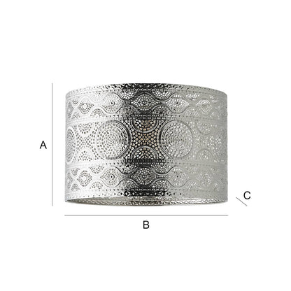 Casablanca Moroccan Style 30cm Pendant Easy Fit Ceiling Light Drum Lamp Shade