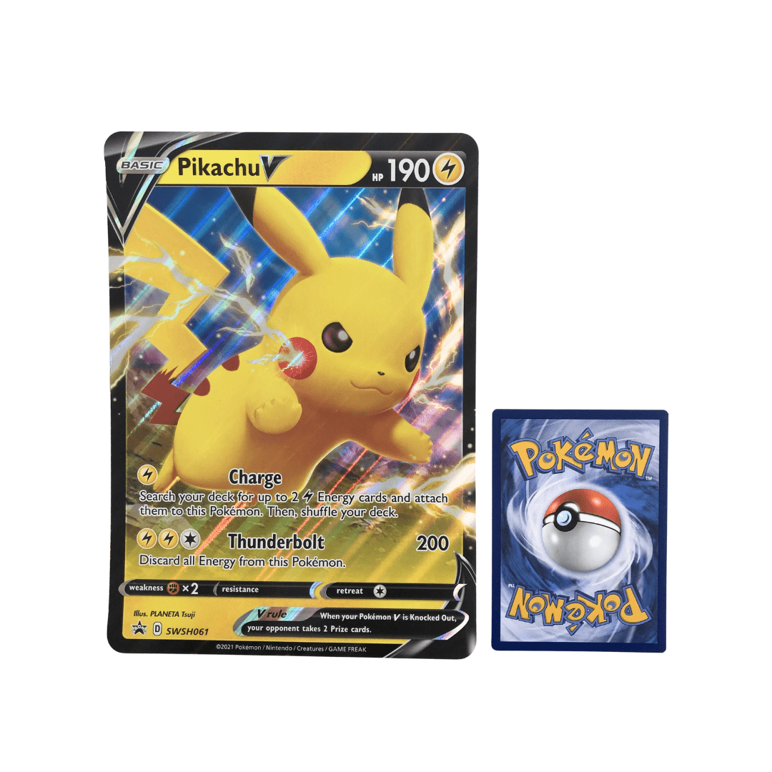 2-Pack XXL Size Official Pokémon Jumbo Cards (English) – Random Rarity (V/VMAX/GX/Holo)