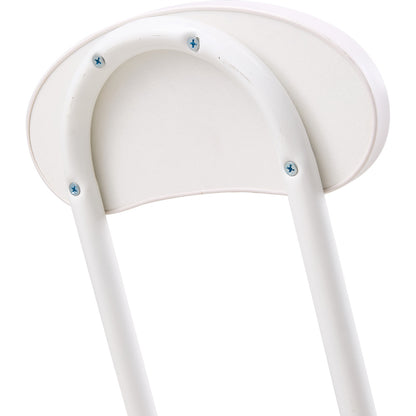 2 or 4 White Dining Chairs with Metal Frame and Wood, Folding Single Chairs Space Saving, Multifunctional Chairs for Outdoor and Indoor Furniture Chairs