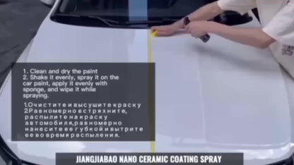 1 Bottle 500ml Car Nano Ceramic Coating Spray, High Gloss Polish Wax, No-Water Wash, Wax Repellent, Paint Protection, Polymer Sealant, Enhanced Shine & Texture Economy package