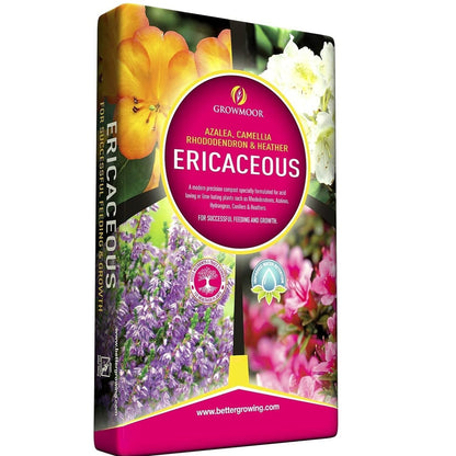 Growmoor Ericaceous Compost 50L Premium Soil Mix For Azalea Camellia Rhododendron And Heather Plants