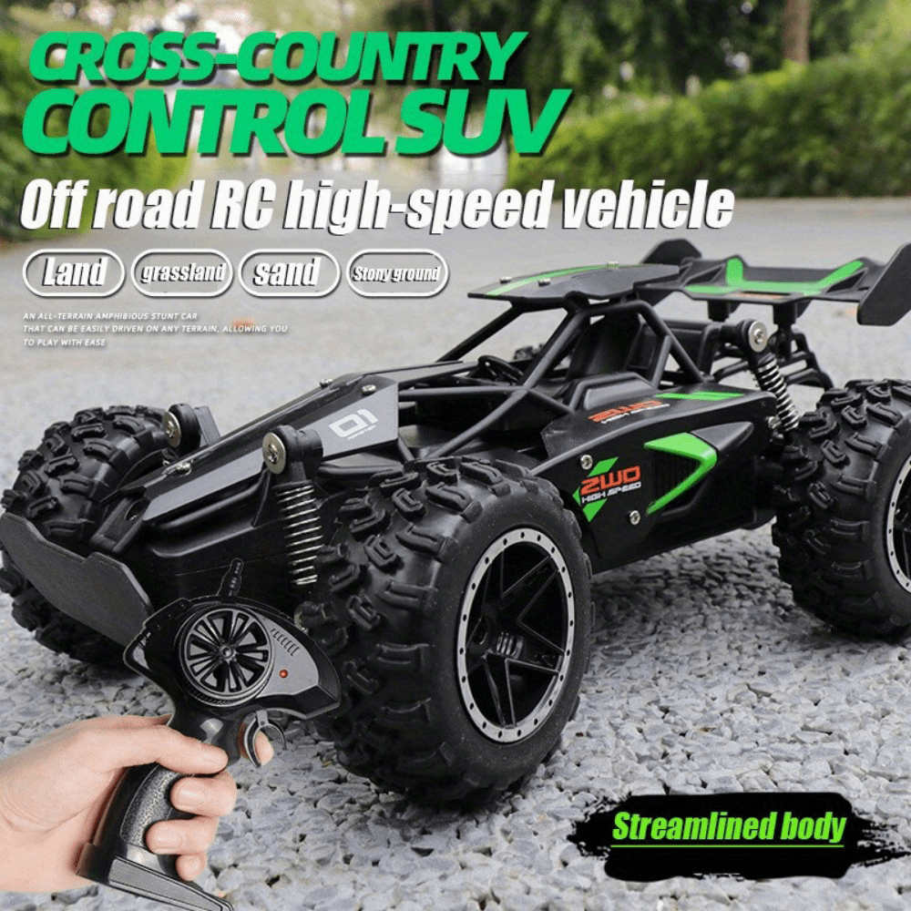 All-Terrain RC SUV Toy Car|Remote Control Racing Car - 2.4GHz Wireless Remote, 2-Wheel Drive, Anti-Shock System, Durable PVC Body & Anti-Skid Tires - Perfect for Off-Road, Sand, Grass & Indoor Play（Battery not Included）