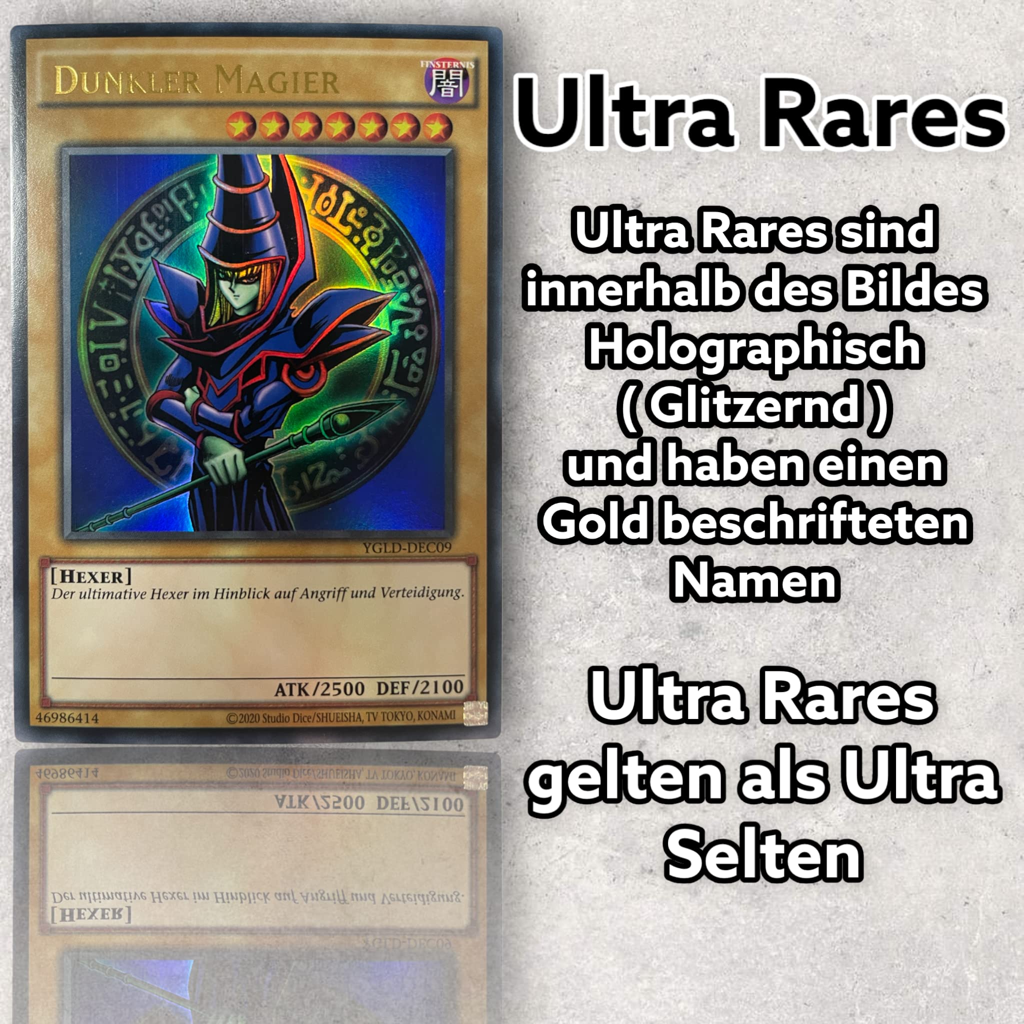 Yu-Gi-Oh! 50 Holo Cards Collection English – Official KONAMI Glitter Cards Bundle with Super Rare, Ultra Rare, Secret Rare, Synchro & XYZ Cards, Gift for Duelists & Collectors