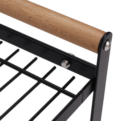 Kitchen Counter Shelf Metal Wire Stackable Cupboard Spice Rack Space Saving Countertop Orgainzer and Storage Rack Shelves for Kitchen Pantry Bathroom