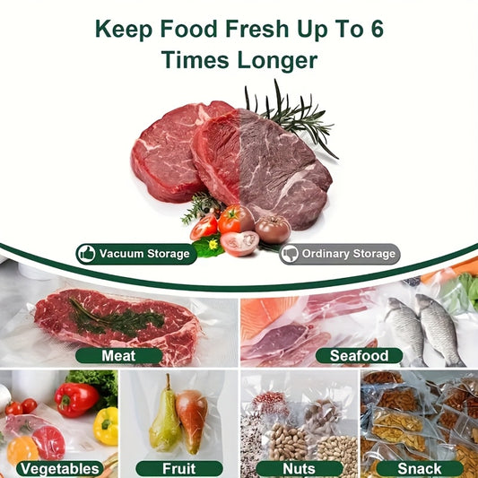 200pcs Of Vacuum-sealed Bags, Reusable Food Storage Bags for Kitchen Organization, Vacuum Preservation Accessories for Food Storage, The Perfect Choice for Kitchen Food Storage, Available In Various Sizes