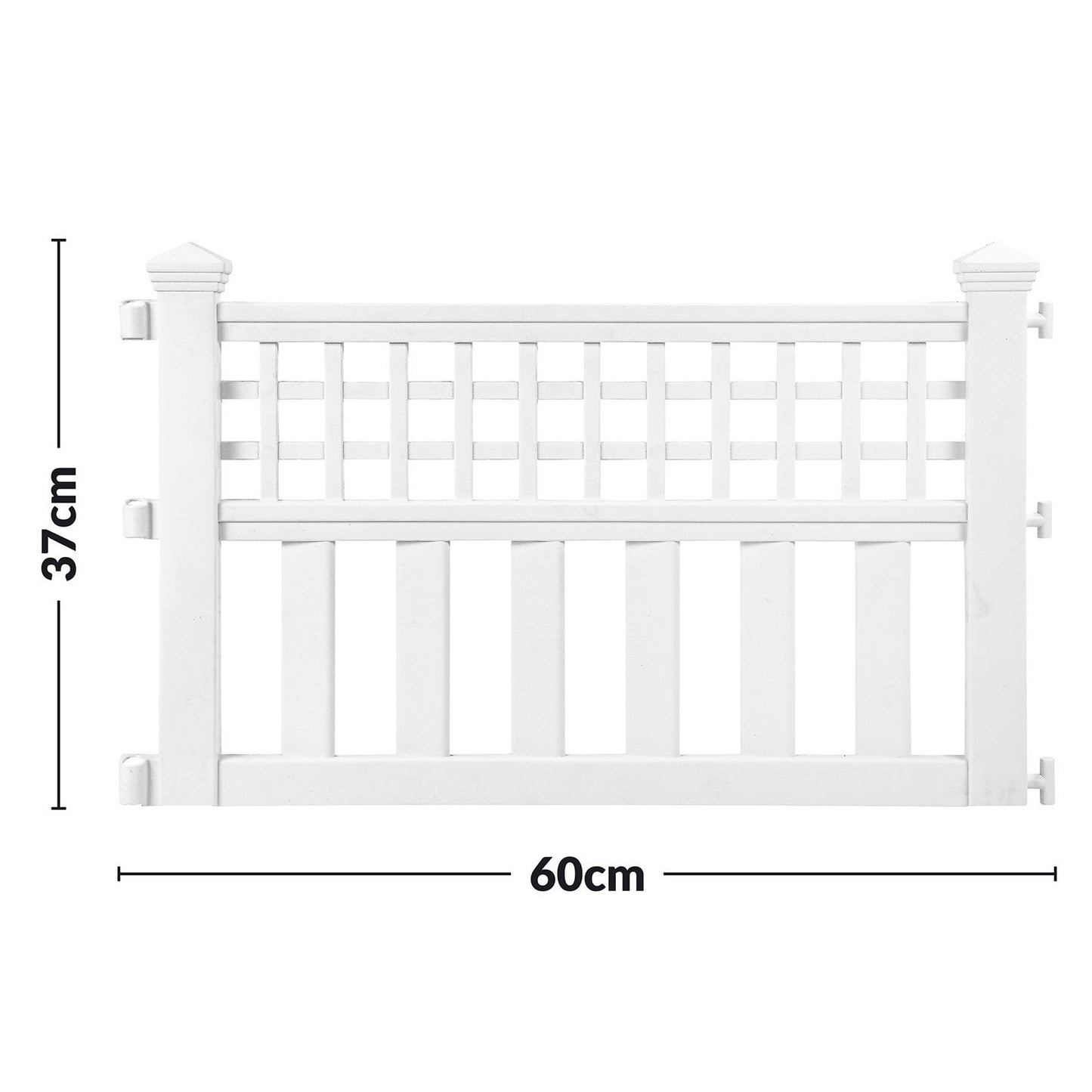 Taylor & Brown Pack of 4 Plastic Fence Panels Garden Path Lawn Edging Flower Plant Border Landscape Decorative Versatile Panels, 4 Panels, Total Length 240cm