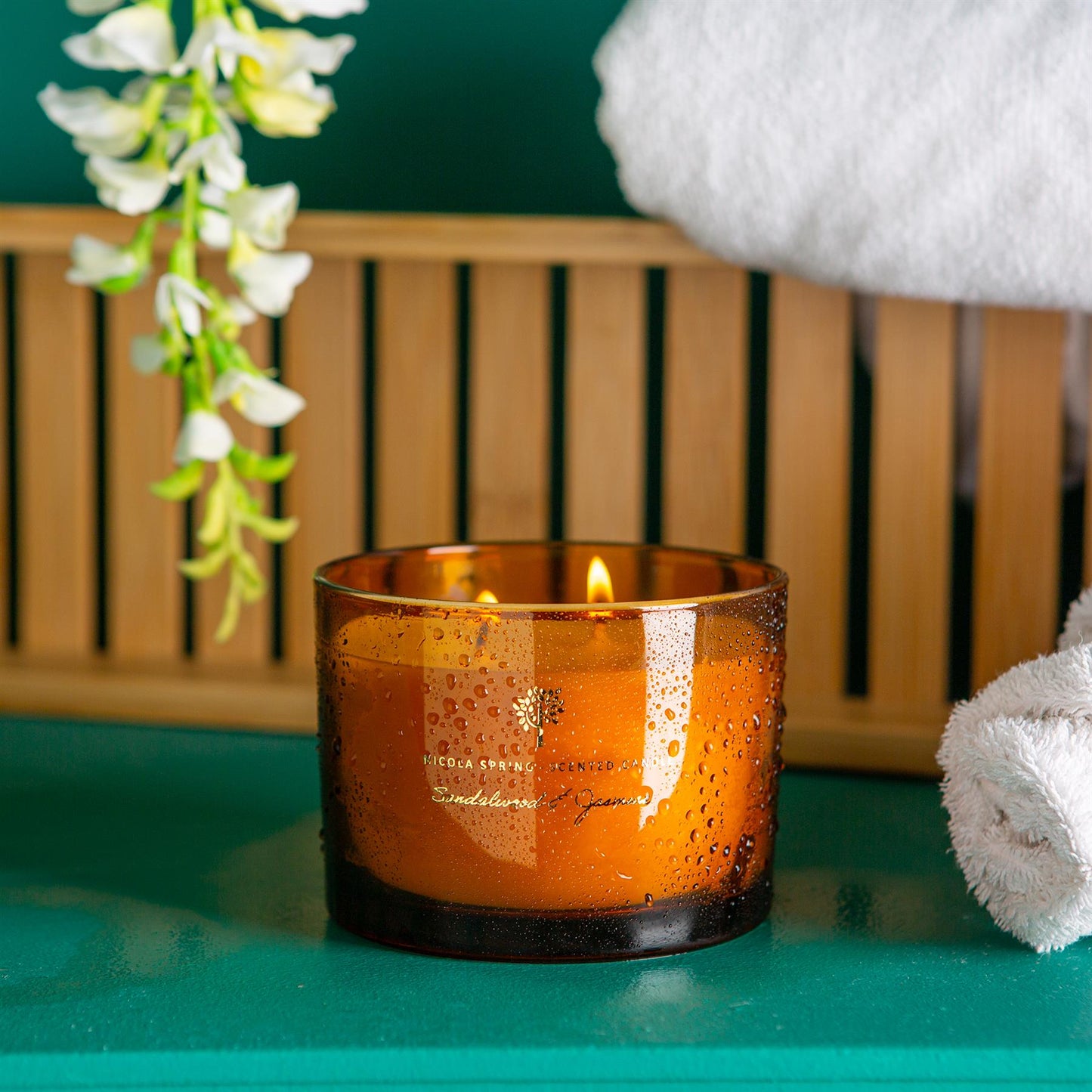 Nicola Spring Scented Candle - 130g/350g - Natural Soy Wax Candles Relaxing Fragrance Gift Set Aromatherapy Candle