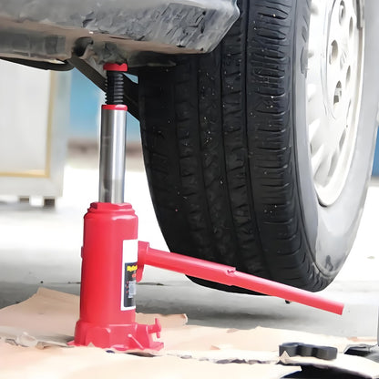 Bottle Hydraulic Jack 5Ton Portable Compact Car Lifter Heavy Hydraulic Lifting Equipment Car Jack Used for Repair and Replacement Compact Low Chassis Car Saloon On Road or in Garage