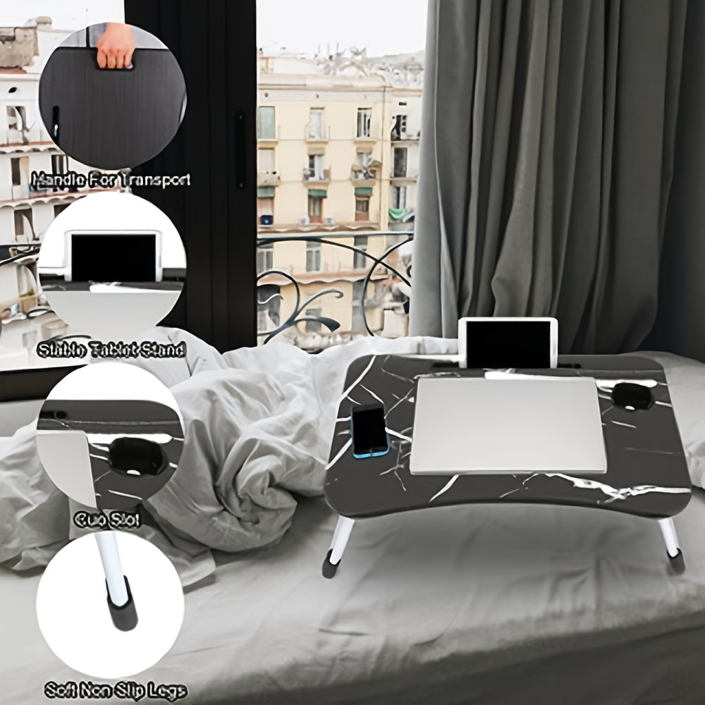 60 X 40 X 28cm Laptop Table Laptop Tray for Bed Sofa Breakfast Lap Tray Bed Desk Folding Coffee Tray Notebook Stand