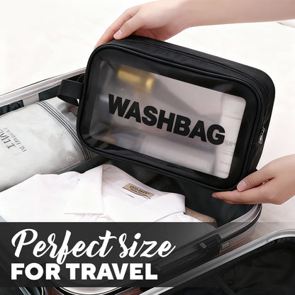 4pcs Clear Travel Toiletries Bag for Women, Travel Toiletry Bags Clear Wash Bag for Toiletries, PVC Waterproof Makeup Bag for Women and Girls