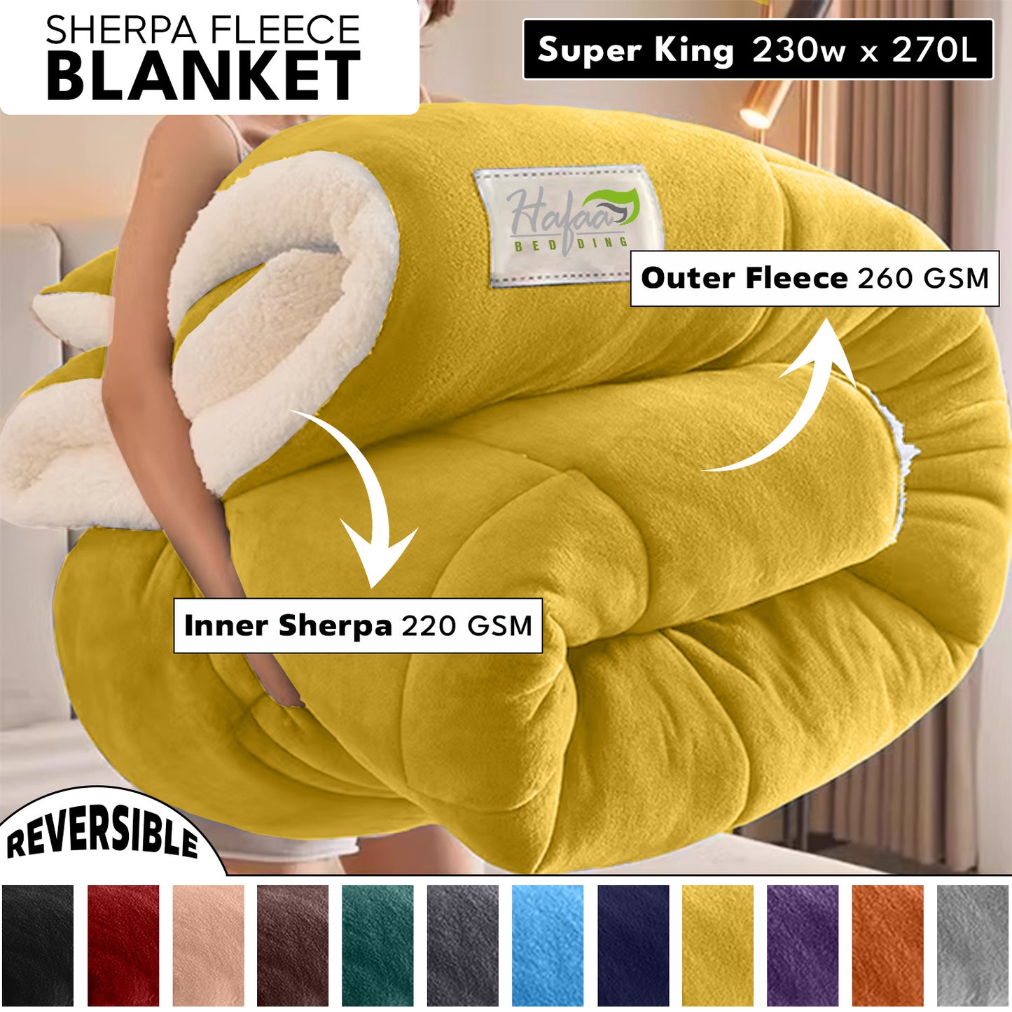 Soft Cozy Sherpa Blanket, Double-Sided Throw Blanket, Contemporary Design, Warm Throw for Couch, Bed, Office and Travel, Versatile All-Season, Perfect Holiday Gift
