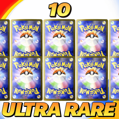10 Shiny Japanese TCG Pokémon EX Cards - Ultra Rare