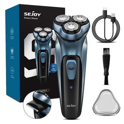 Electric Razor for Men, Electric Shaver for Men Face, Rechargeable Shaver with Pop Up Trimmer