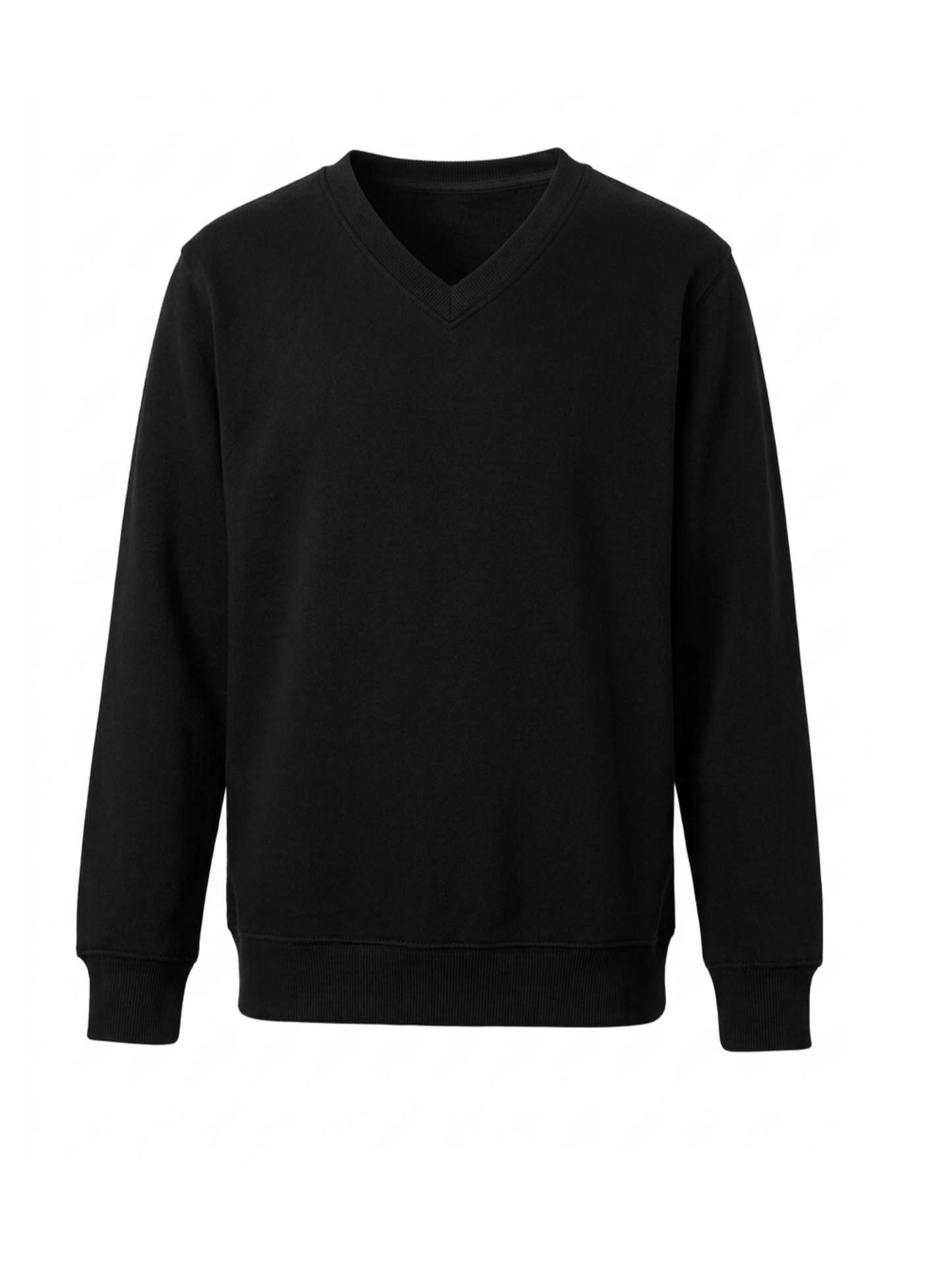 GW CLASSY OUTFIT Boys & Girls V-Neck School Jumper – Kids Unisex Long Sleeve Fleece Uniform Soft & Comfortable Sweatshirt