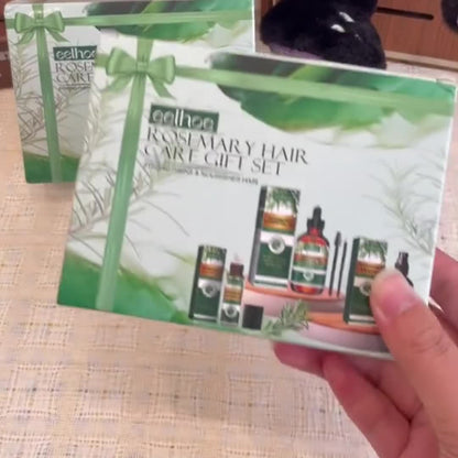 Summer Rosemary Hair Care Gift Box, Solid Hair Moisturizing Hair Care Gift Set, Easy to Last Lightweight Rosemary Hair Essential Oil, Family Hair Series Hair Care, Christmas Gift.