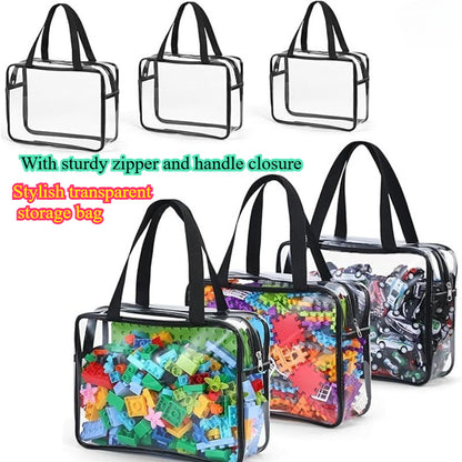 5pcs Stylish Storage Bag| Durable Multi-Purpose Organizer with Sturdy Zipper and Handle, Ideal for Travel, Clothes- Perfect Gift for Mother's Day, Shelf Baskets
