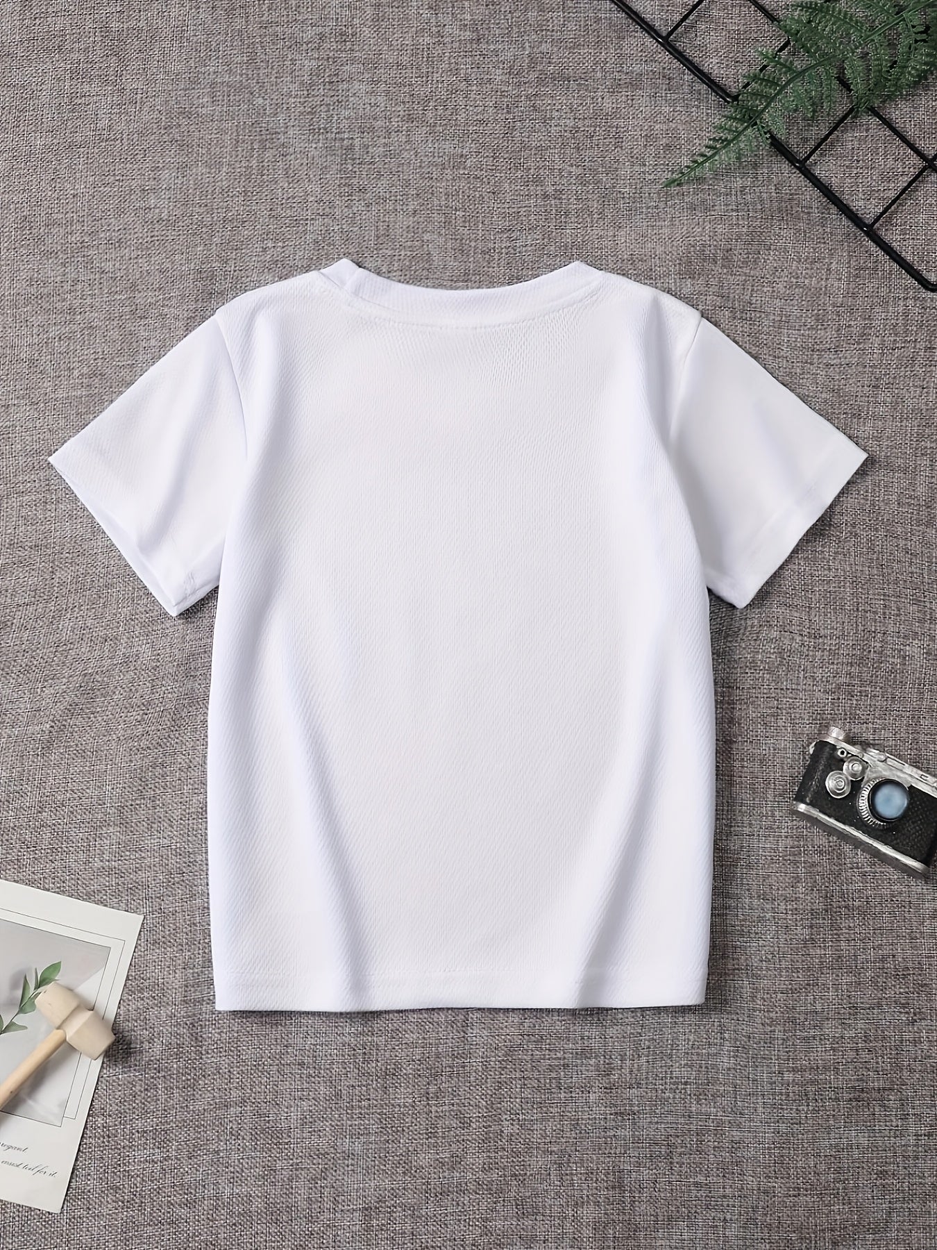 Summer T-Shirt Featuring a 'Stylish Little Girl' Print, a Trendy Black, White, And Pink Breathable Short-Sleeve Top with a Round Neck