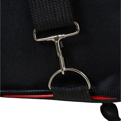 Large Capacity Foldable Travel Bag with Wheels, Oxford Rolling Luggage with Lock, Backpack Travel Duffle, Lightweight Suitcase, Versatile Travel Tote for Airport, Train Travel, Outdoor Trips, Travel Storage Bag, Clothing Protection Bag 1PC