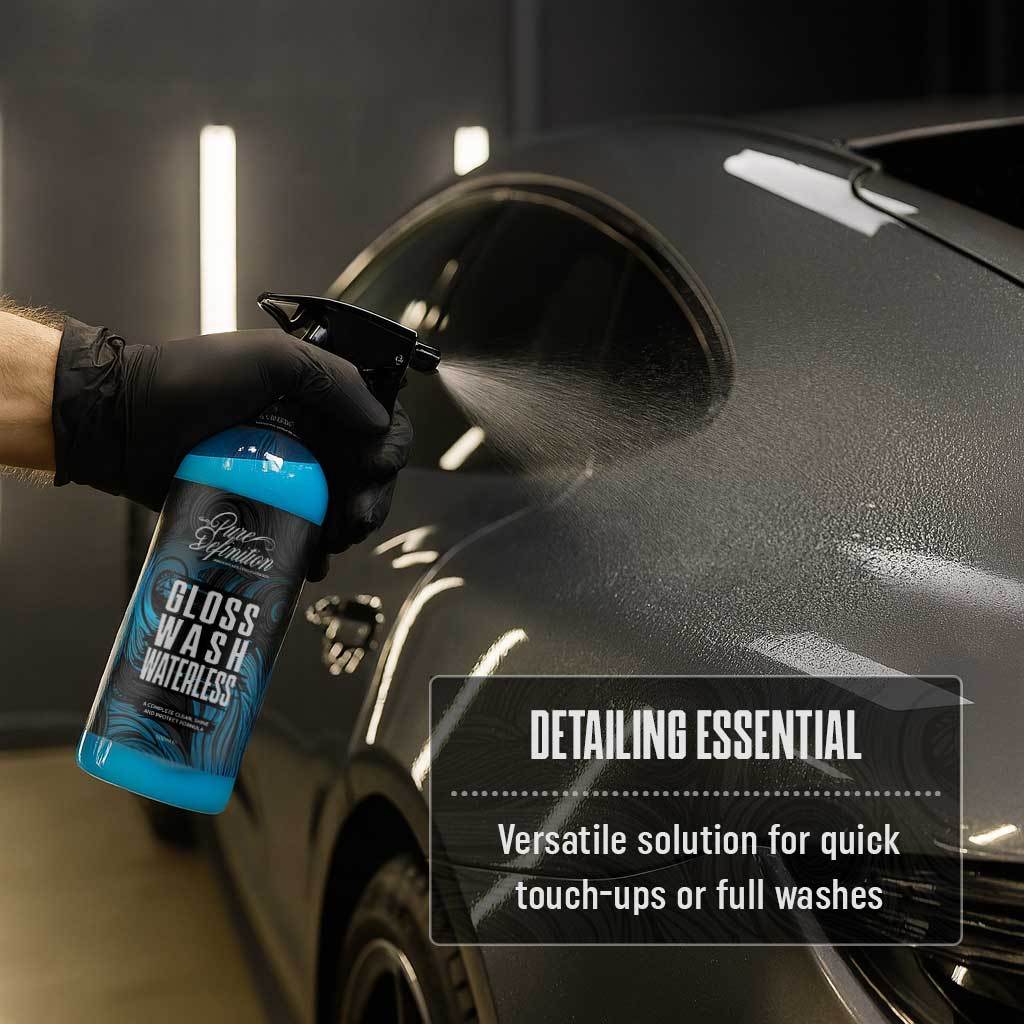 Gloss Wash Waterless - Wash & Wax Gloss Shine Carnauba Wax Showroom Cleaner - Car Cleaning kit