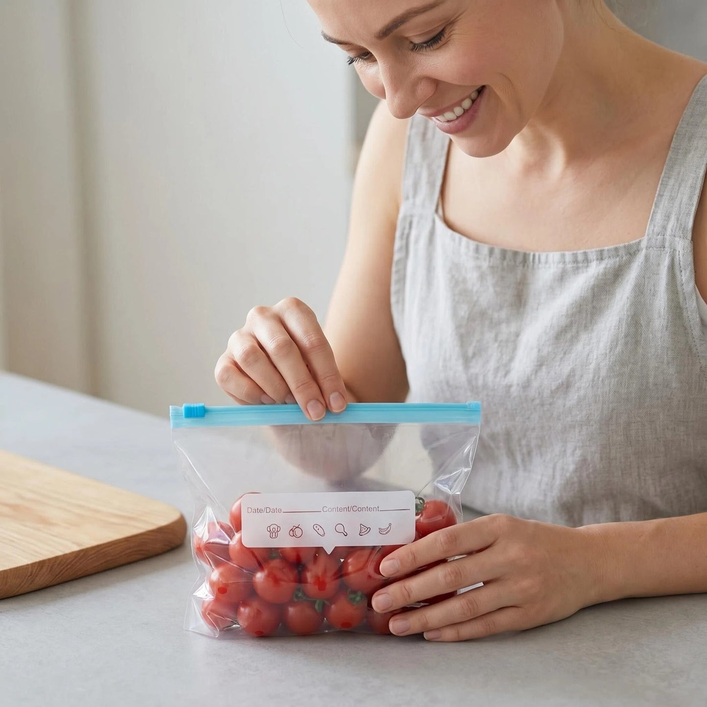 120pcs Reusable Food Storage Bags with Zipper, Leak-Proof & Airtight Kitchen Freshness Bags - Ideal for Food Preservation, Reusable Produce Bag