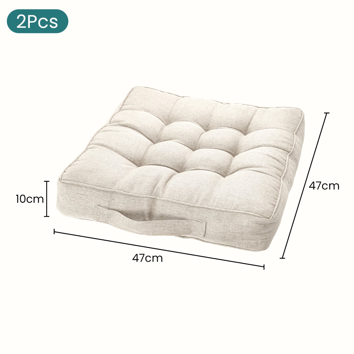Chair Cushions Tufted Garden Kitchen Chair Cushion with Handle Strap Comfortable Chair Pads for Dining Room Kitchen