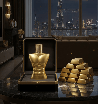 Premium Long Lasting Perfume For Men - FIGURE OUT GOLD Men'S EDT 100ml Spray | Aromatic Experience Irresistible High-Quality Fragrance for the Modern Man | Premium Saffron & Amberwood Notes | Masculine, Elegant, & Exclusive Scent for Him To Attract Women