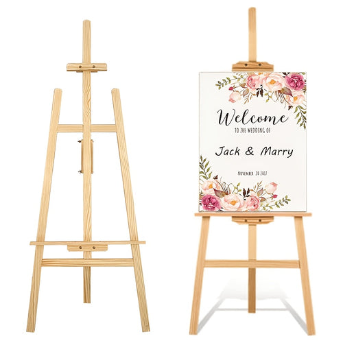 A Wedding Display Easel That Features an Adjustable A-Frame Design, Measuring 150 Cm. It Is Versatile for Different Environments And Perfect for Showcasing Wedding Posters, Welcome Signs