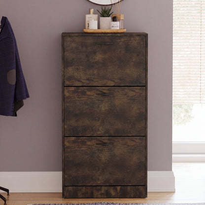 Vida Designs 3 Drawer Shoe Cabinet Shoe Rack Hallway Shoe Storage Cupboard