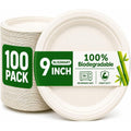 9-Inch Bagasse Disposable Plates - product view 1