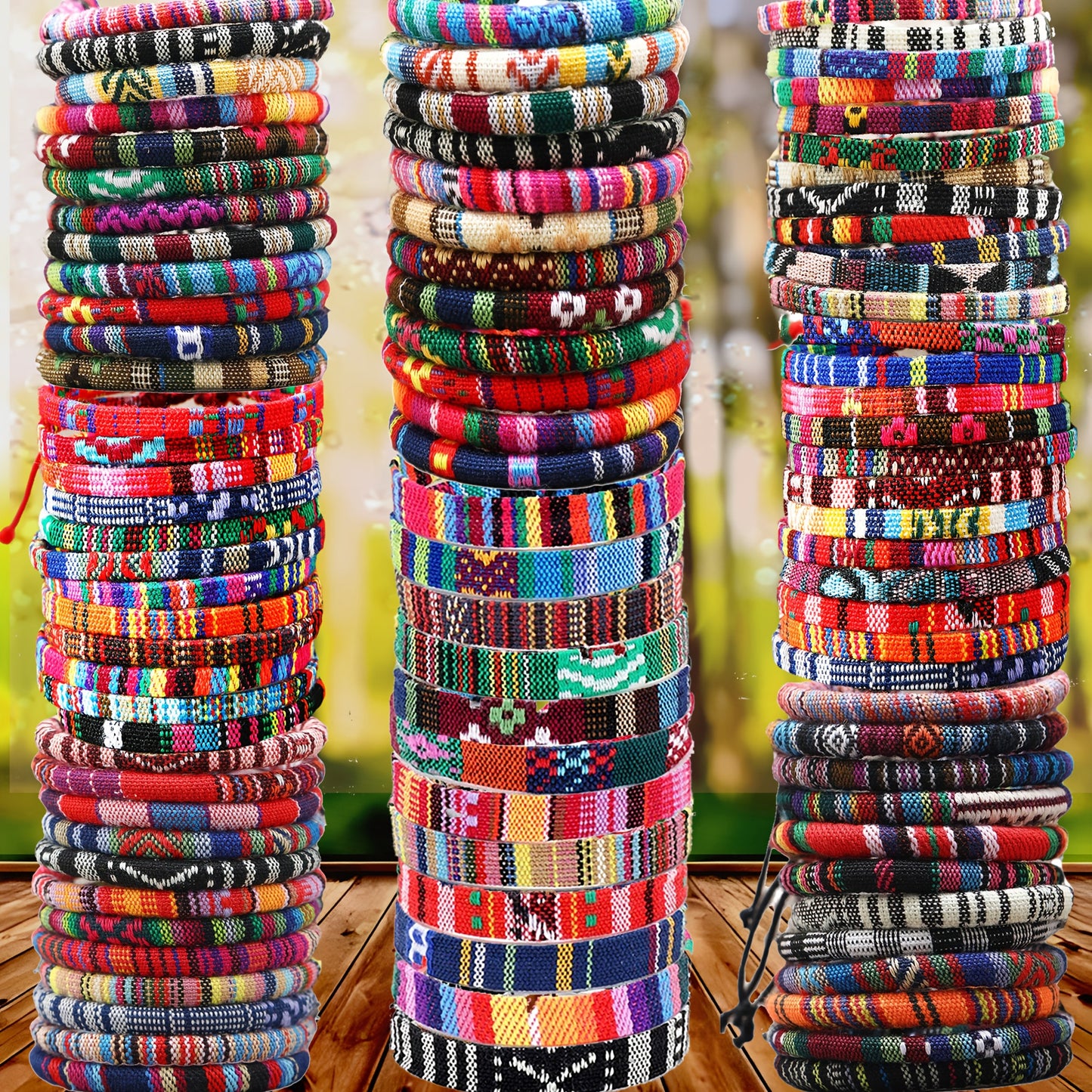 72pcs Ethnic Style Unisex Hand Rope Bangle Bangle Bracelet, Winter Bangle Bangle Bracelet, Hand Rope, Christmas Gift, Halloween Gift, New Year Gift