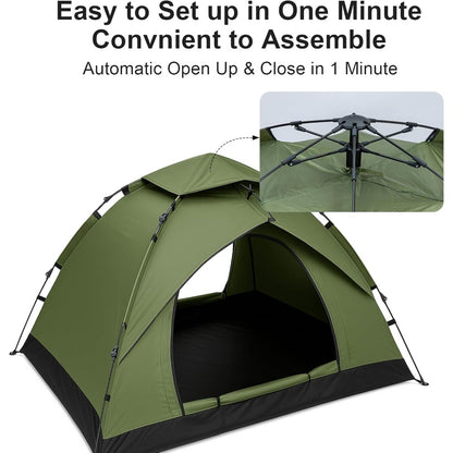 2-3 Person Plug-In UV Resistant Tent, Suitable for Hiking, Outdoor Activities, And Backpacking, Including Handbags, Lightweight Camping Shelter