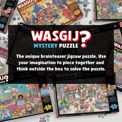Wasgij Mystery 27, A Close Shave - Unique 1000 Piece Jigsaw Puzzles - Colourful, Challenging & Brainteasing 1000 Pcs Jigsaw Puzzle - Jumbo