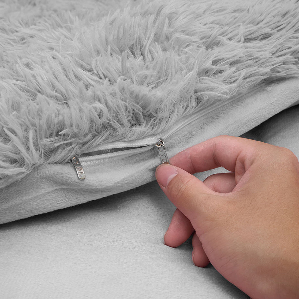 Water Mink Plush Super Soft and Thicken Autumn and Winter Bedding Set, Plush Comfortable Warm Duvet Cover Pillowcases Three-piece Set, Available in Various Colors, Down Duvet Cover, Zipper Closure Design, Single/Double/King/Super King