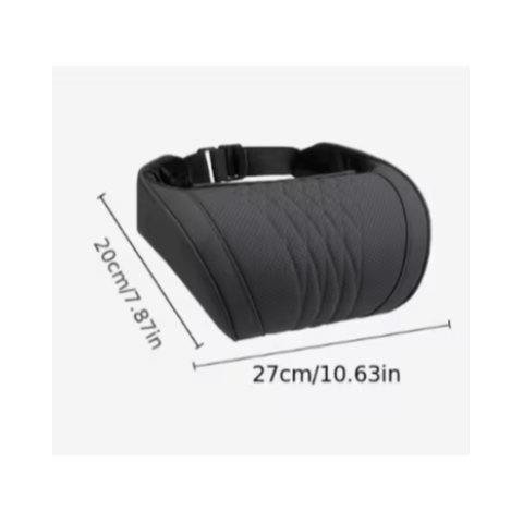 Luxury Car Neck Pillow, Nappa Headrest, Neck Support Pillow, Comfortable and Breathable, Neck Support, Exquisite Embroidery, All-Season Use, Car Interior Decoration Accessory